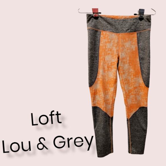 Lou & Grey Colorblock Leggings Size M EUC - Picture 1 of 4
